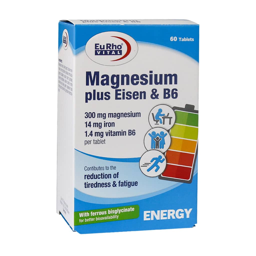 Eurho-Vital-Magnesium-Plus-Eisen-And-B6-60-Tabs