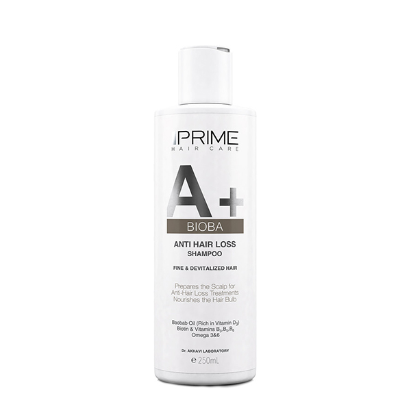 A Plus Bioba Anti Hair Loss Shampoo شامپو +A ضد ریزش و تقویت کننده مو پرایم حجم 250 میلی لیتر