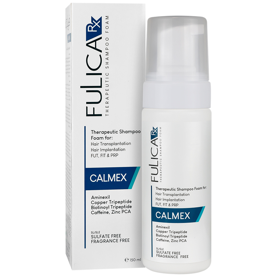 Calmex Shampoo شامپو فوم بعد از کاشت مو فولیکا آر ایکس مدل کالمکس