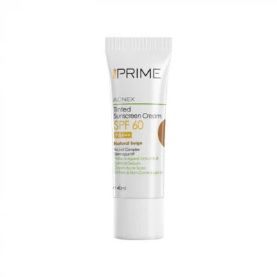 ضد افتاب spf 60 پرایم ۴۰ میلی لیتر بژ طبیعی