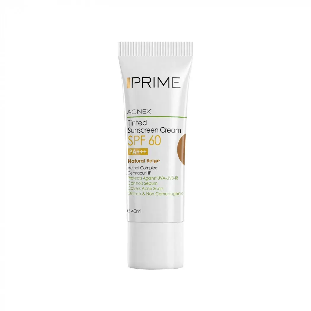Prime-Sunscreen-Cream-SPF60-40ml ضد افتاب spf 60 پرایم ۴۰ میلی لیتر بژ طبیعی