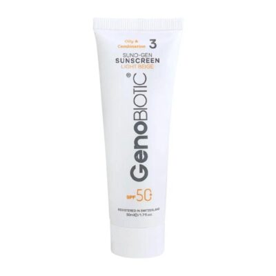 ضد آفتاب بژ روشن 3 پوست چرب SPF50 ژنو