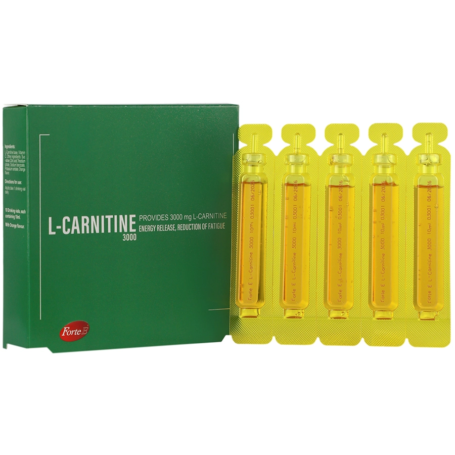 oral-solution-vial-forte-e-l-carnitine-3000-mg ال کارنیتین فورت ای 3000 میلی گرم - تصویر 1