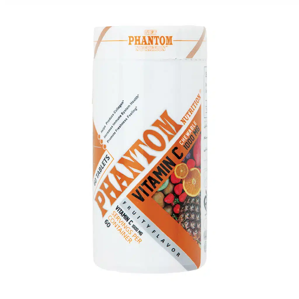 phantom nutrition_vitamin c 1000 mg_60 tablets قرص جویدنی ویتامین c فانتوم 60 عددی